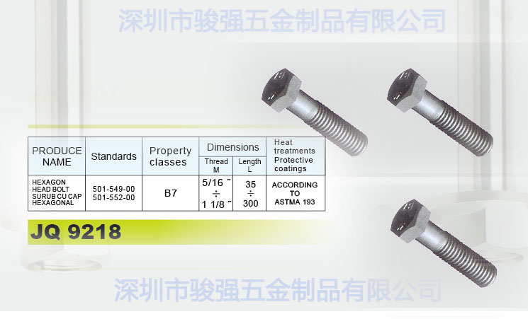 國際标準緊固件