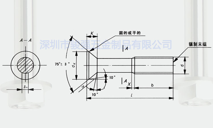 沉頭帶榫螺檢